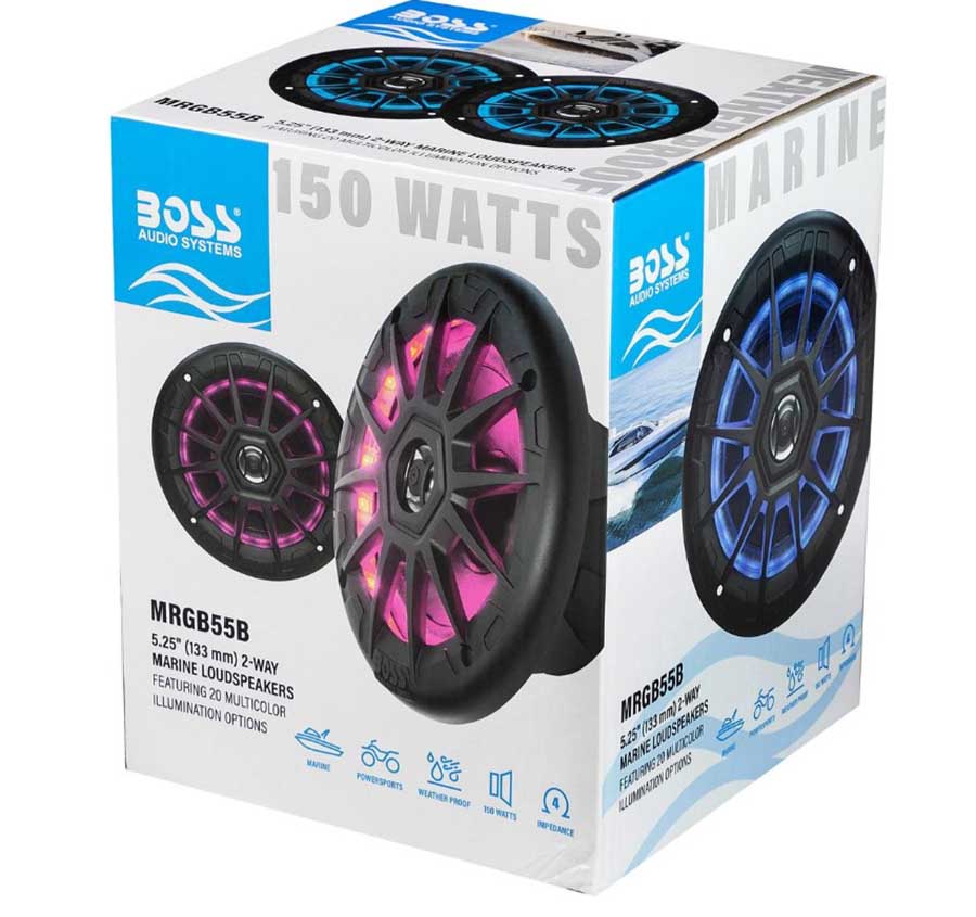 Динамики Boss Audio MRGB55B (пара), 2х75 Вт, черные