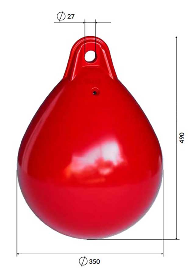 Буй пластиковый маркерный BUOY Ø350x490 мм