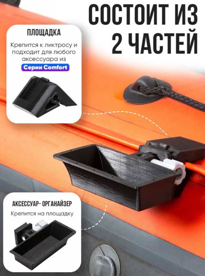 Органайзер для лодки LODFORT Zobrpaz с креплением на ликтрос, 1 отсек