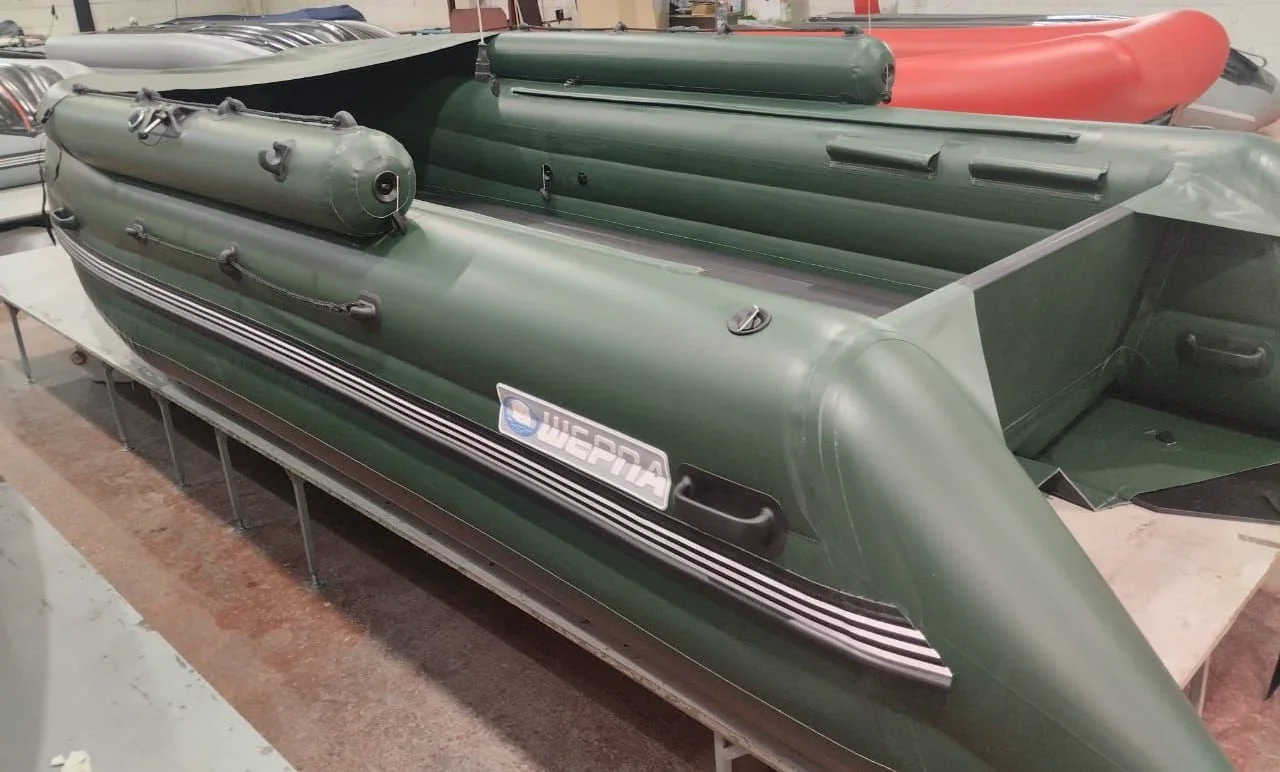 Надувная лодка ПВХ Шерпа 470 Эверест Jet НДНД + AirDeck