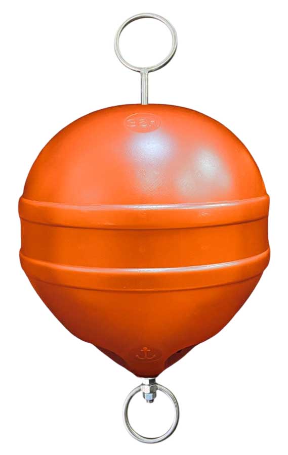 Буй пластиковый Ø40x45 см, 36 л, с  нержавеющим штоком и вертлюгом