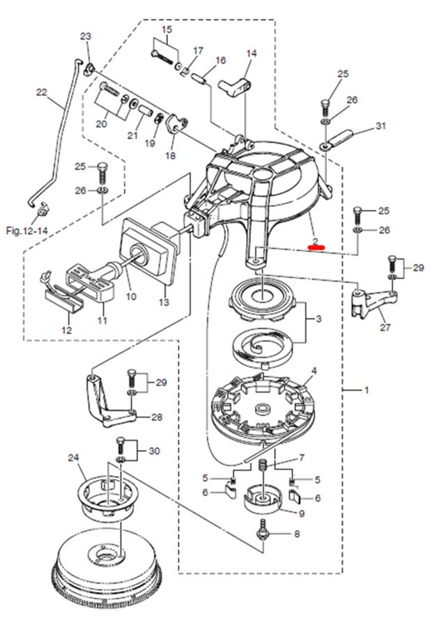 Корпус стартера Тохатцу 9.8 Корпус стартера Тохатцу 9.8