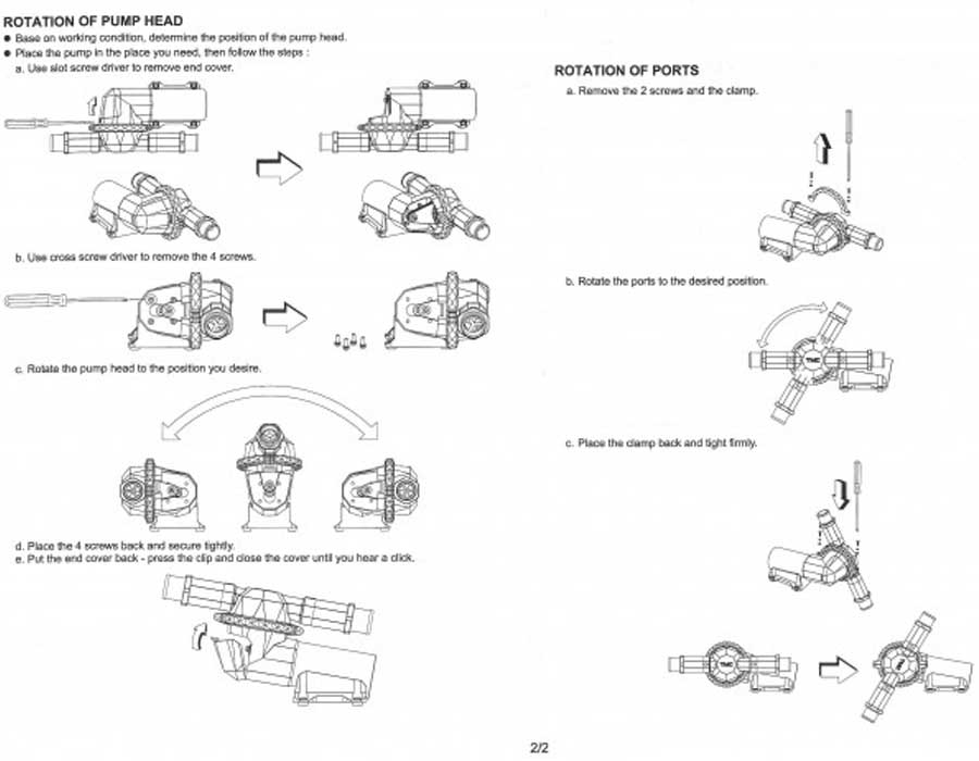 Самовсасывающий насос для «черных вод» TMC, 20 л/мин, 24В