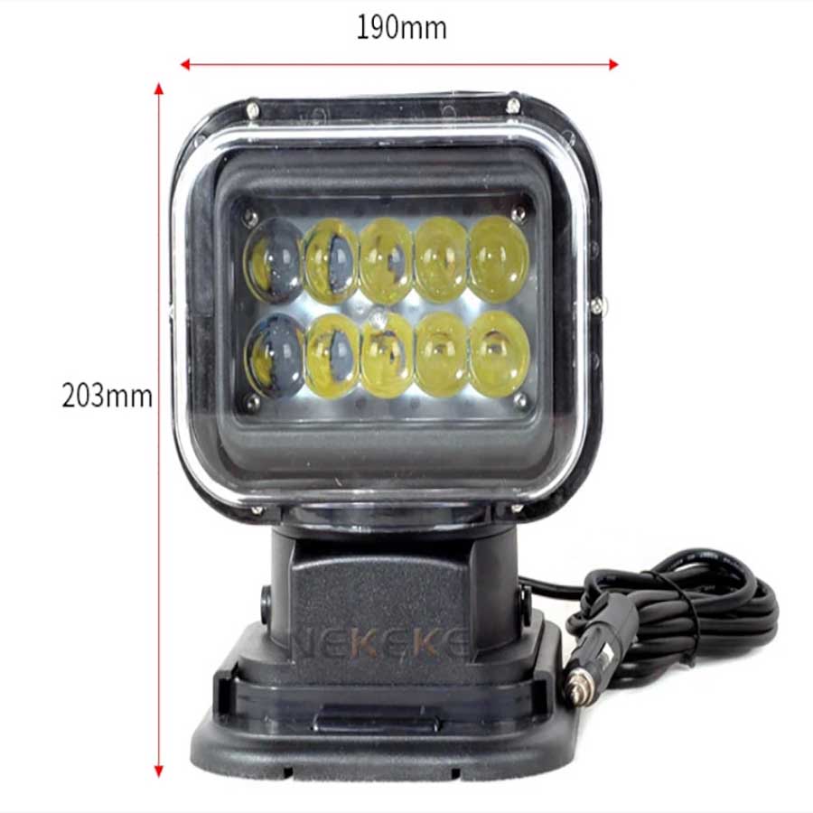 Прожектор стационарный светодиодный 50 Вт, 2500 лм, 12 В с монтажной площадкой (пульт ДУ)