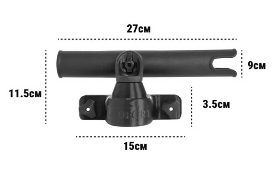 Держатель удочки LODFORT с креплением на Т-Паз для Boatplastic