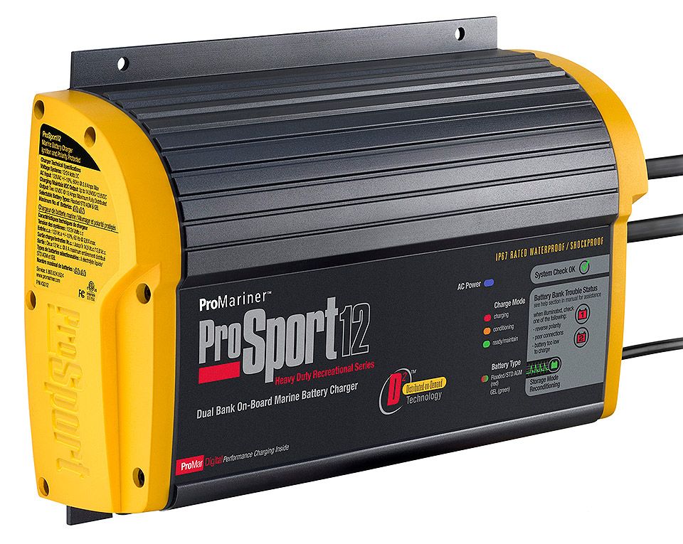 Зарядное устройство ProSport 12 Dual PFC, 12 А, 12/24 В, 2 заряд. выхода