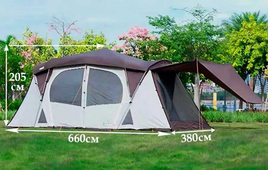 Туннельная автоматическая палатка CW 1175, 660х380х205 см