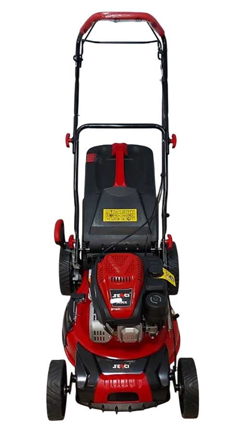 Газонокосилка бензиновая самоходная Senci LMA18S57, 2.3 кВт, ширина скашивания 46 см, травосборник 65 л