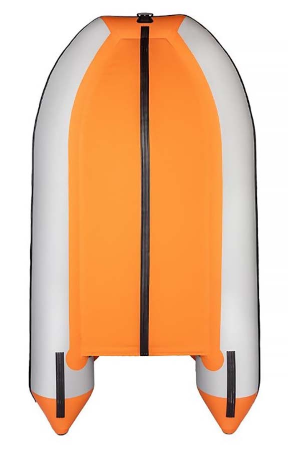 Надувная лодка ПВХ Алтай 320 L, пайол, оранжевый/белый