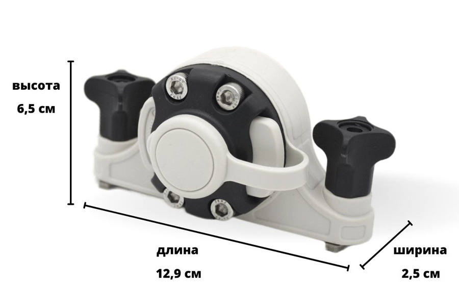 Основание вертикальное для Т-паза SEA-PRO, белый / черный, FA-0005-T3 (совместимо с Borika)
