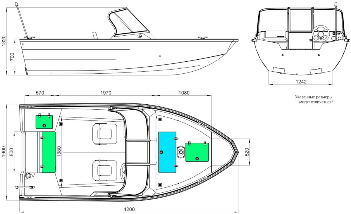 Катер ВиндБот 4.2 DC Evo 