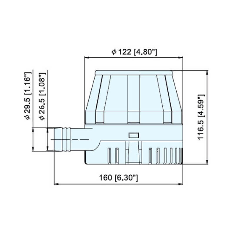 Помпа осушительная ТМС 1250 GPH (4731 л/ч).