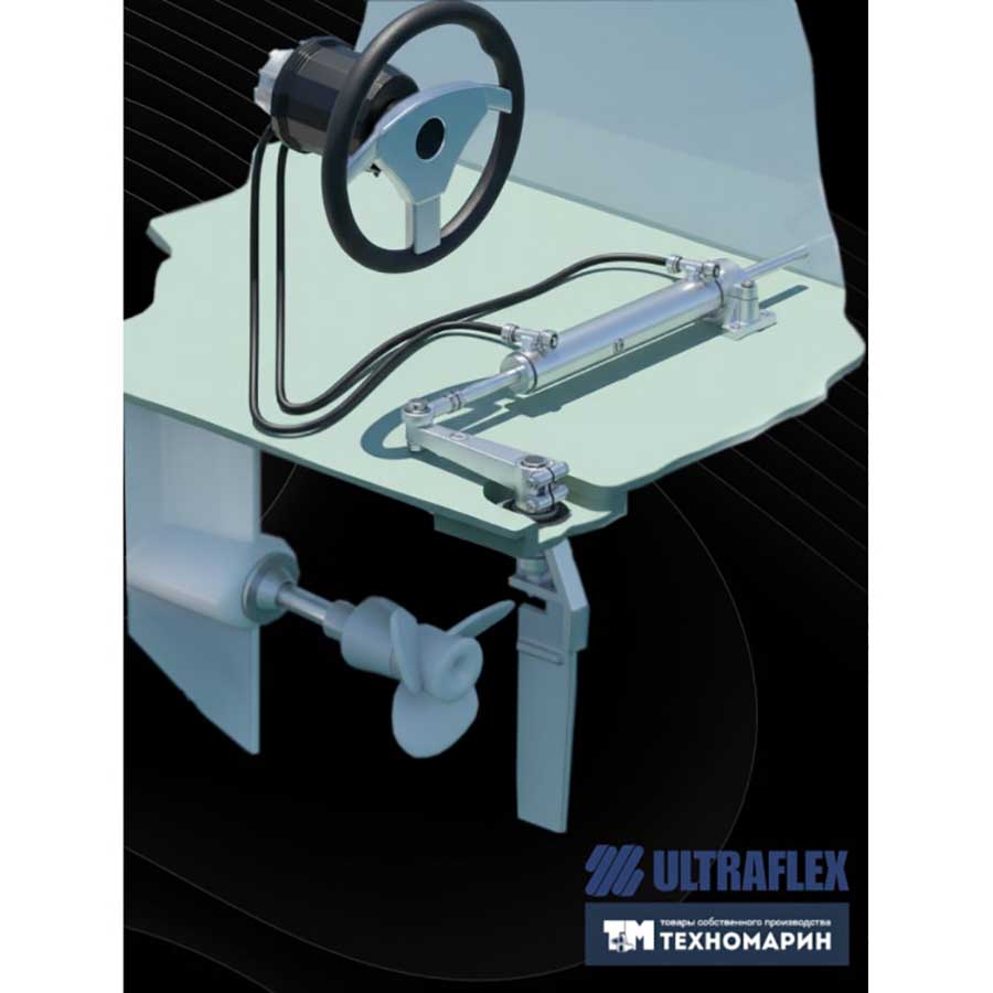 Гидравлическая система рулевого управления 39168‑1TU для баллера руля или ПЛМ, 4.3 об.