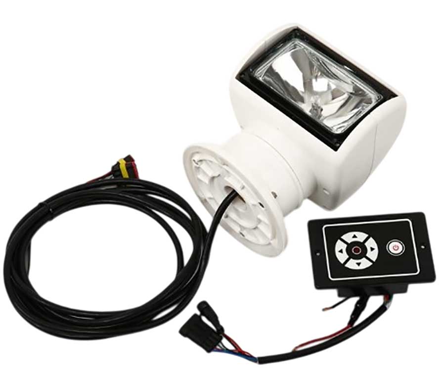 Прожектор галогеновый с ДУ, 100 Вт, 2000 лм, 12 В, белый
