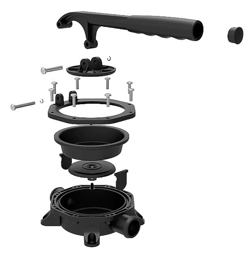 Ручная диафрагменная помпа SeaFlo 720 GPH, 45 л/мин, SFDHA-G720-01