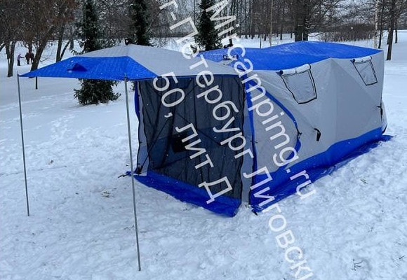 Палатка для зимней рыбалки MirCamping КУБ (4х2х1,7 м.) арт. 2023