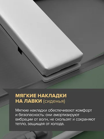 Надувная лодка ПВХ Роджер Зефир 3500 Лайт, НДНД, комплектация Люкс