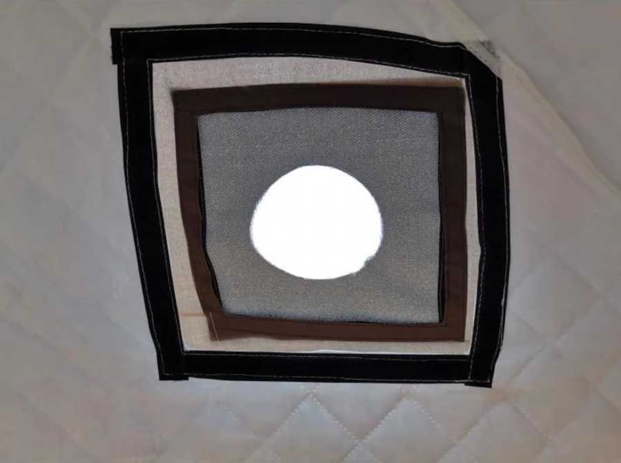 Палатка (баня) 2.4х2.4х2.2, 4-х слойная, для зимней рыбалки МирКемпинг