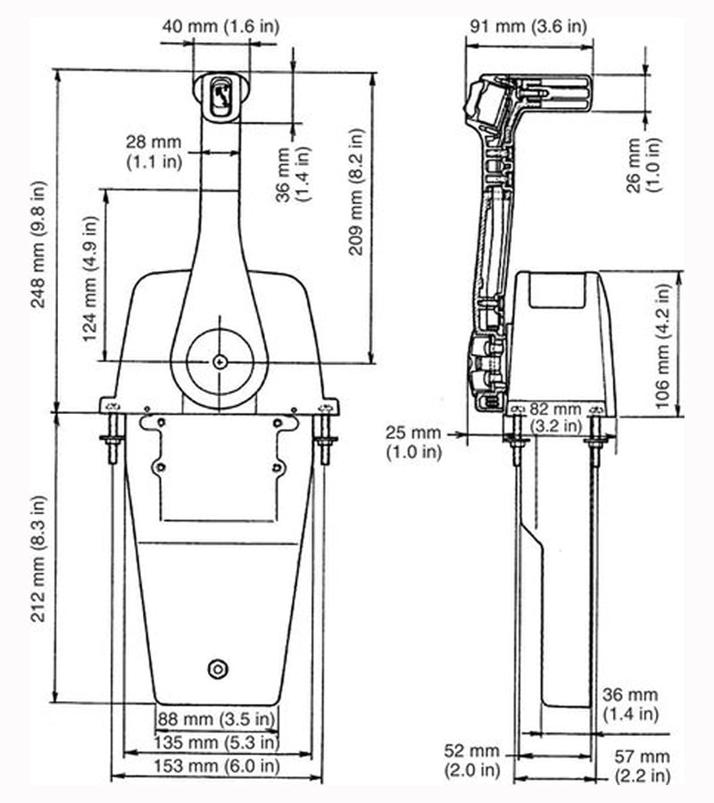 Дистанционное управление Suzuki DF 25-250, постовое, Marine Rocket