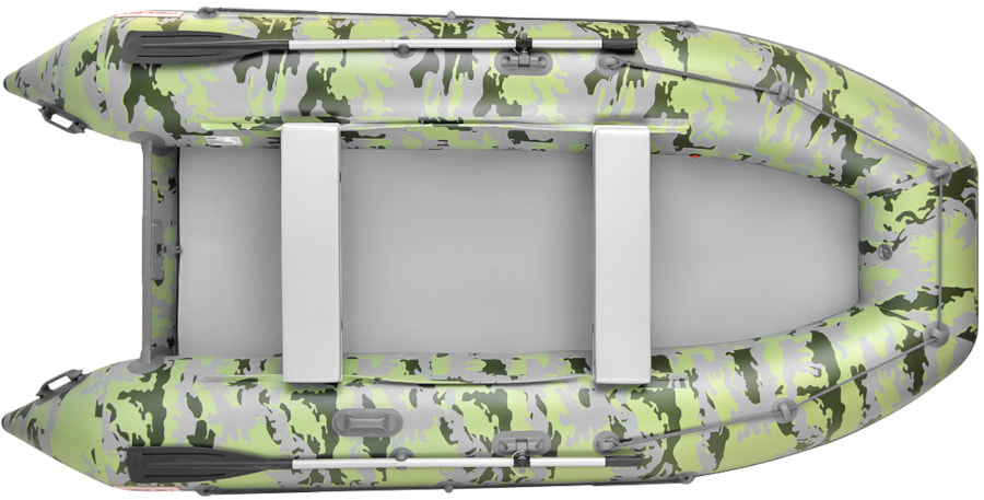 Надувная лодка ПВХ Роджер Зефир 3700 (СИЛЬНОкилевая), камуфляж