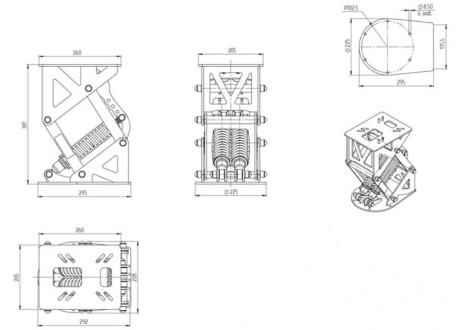 Амортизационная стойка Практик 380 AL