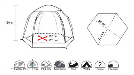 Палатка для зимней рыбалки  Envision Айс Иглу
