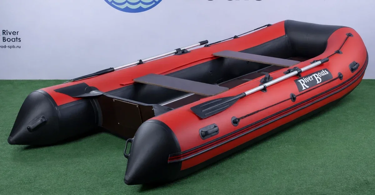 Надувная лодка ПВХ RiverBoats RB 370 (баллон 46, алюминиевое дно)