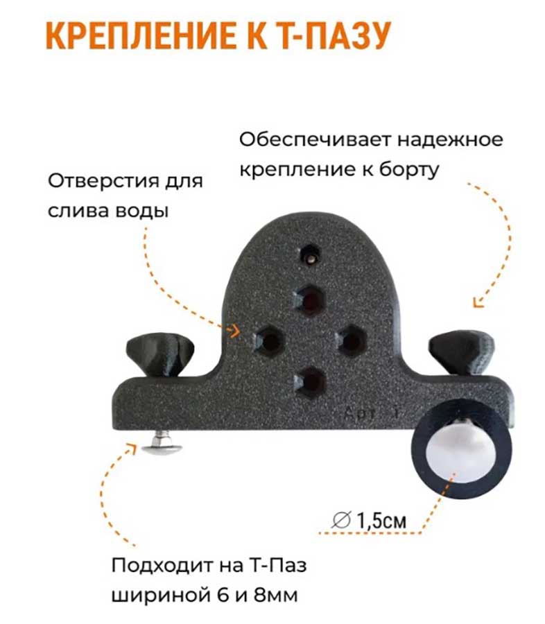 Держатель удочки LODFORT с креплением на Т-Паз для Boatplastic