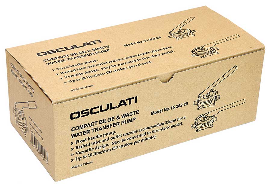 Ручная диафрагменная помпа Osculati  317 GPH, 20 л/мин