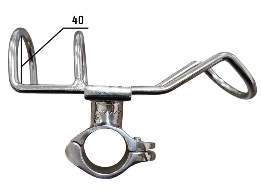 Держатель удилища на леер Ø32 мм, 171х40 мм