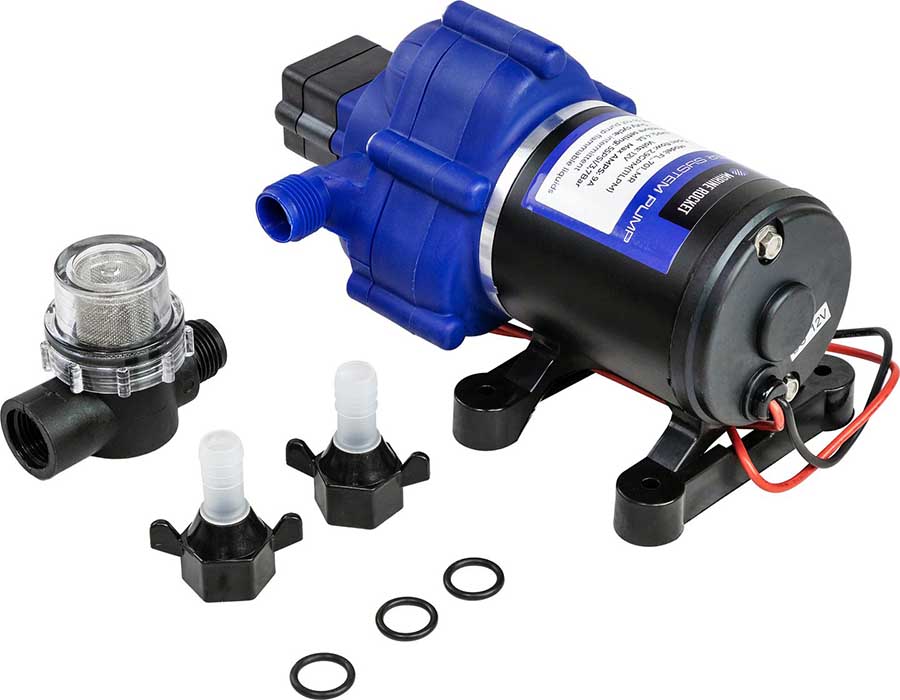 Помпа мембранная водоподающая Marine Rocket 11 л/мин, 12В