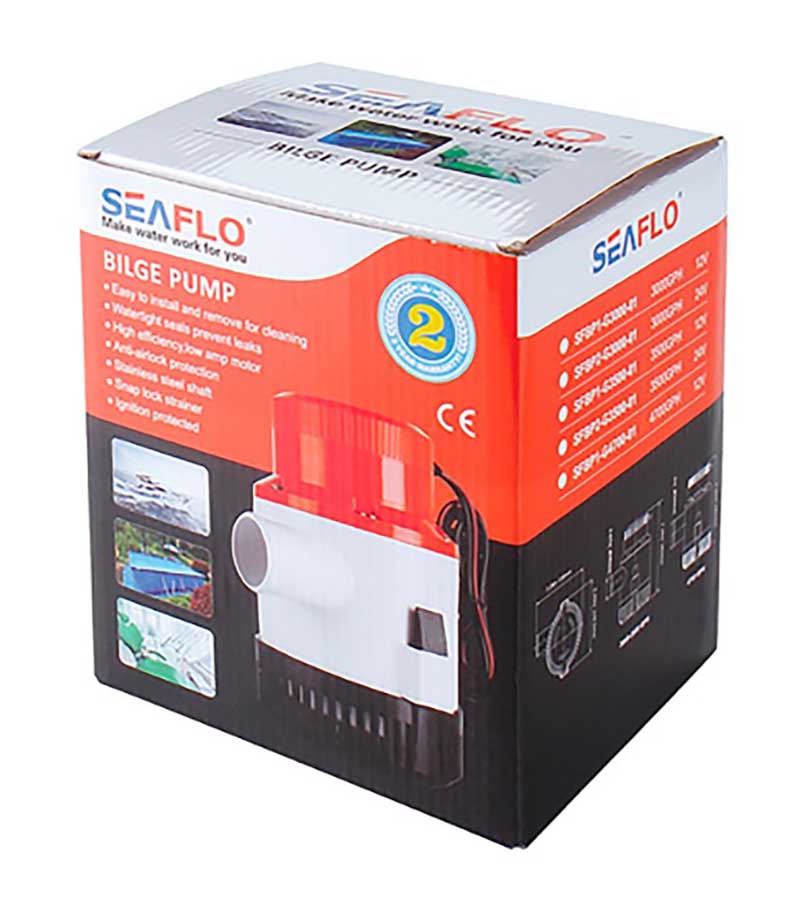 Помпа осушительная SeaFlo 3000 GPH, 189 л/мин, 12 В, SFBP1G300001