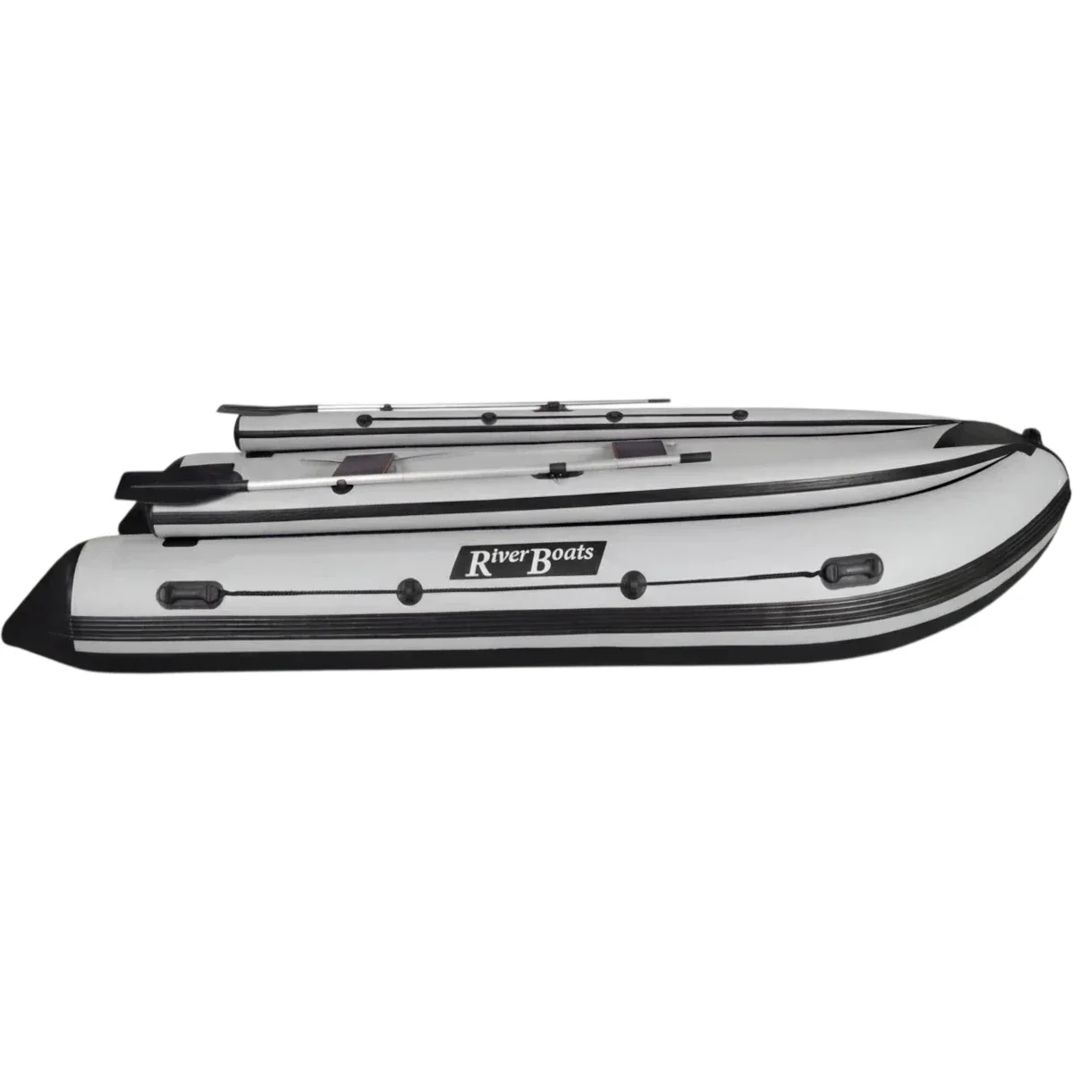 Надувная лодка ПВХ RiverBoats RB 430 (фальшборт, слань)
