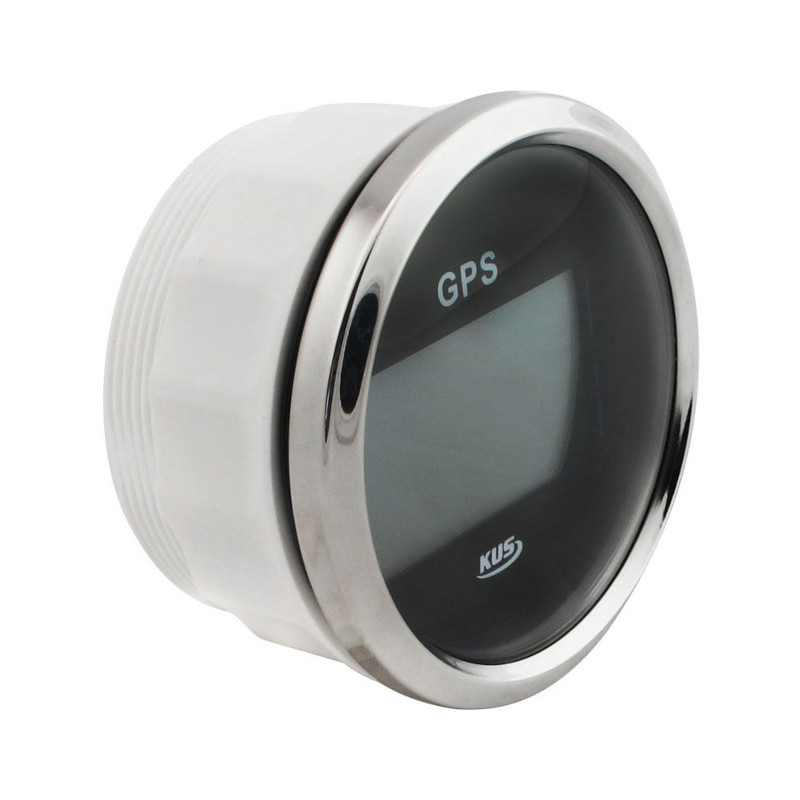 GPS-спидометр электронный, черный циферблат, нерж. ободок, выносная антенна, д. 85 мм., KY08021