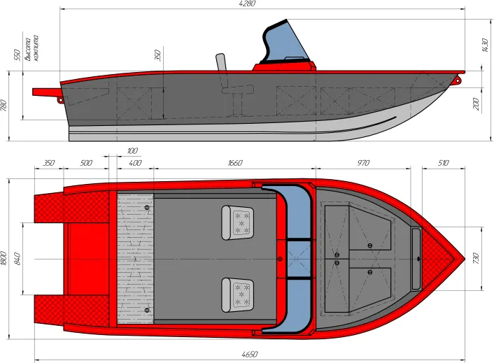 Катер ТРИЕРА 420 Fish 