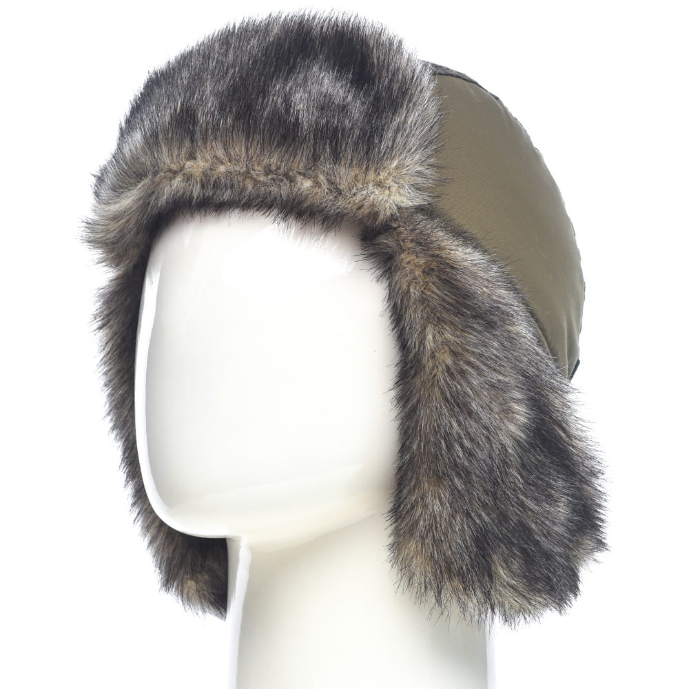 Шапка-ушанка зимняя с маской Huntsman Yukon Ice, ткань Breathable, хаки