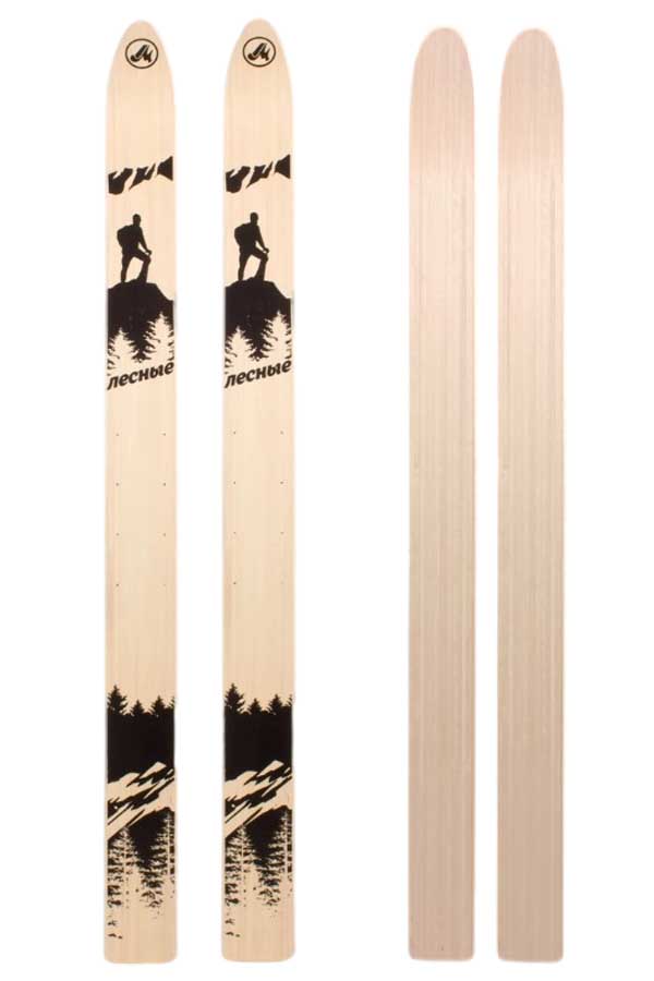 Лыжи охотничьи Лесные деревянные 155х11 см (Маяк)