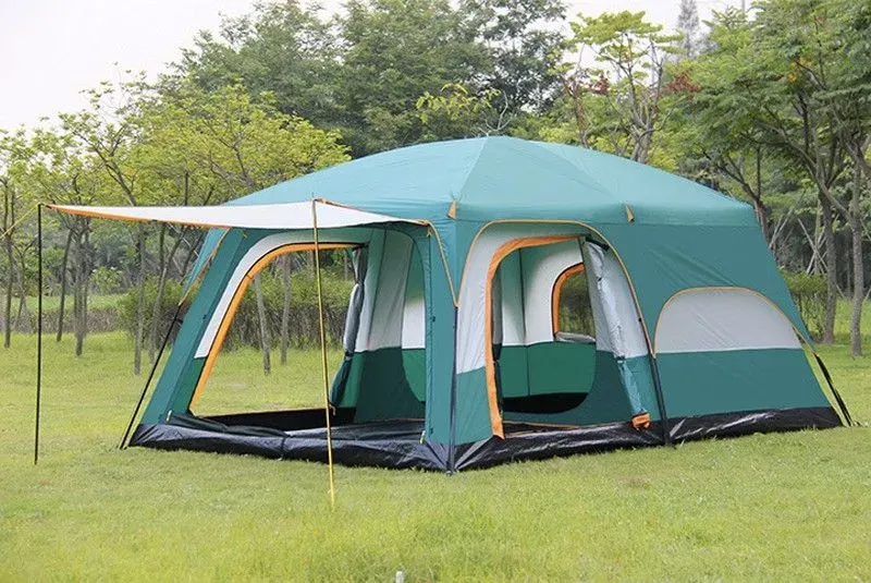 Палатка шатер с тамбуром Coolwalk CW 096, 320х210х185 см. (зеленый)