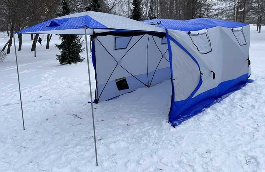 Палатка для зимней рыбалки MirCamping КУБ (4х2х1,7 м.) арт. 2023