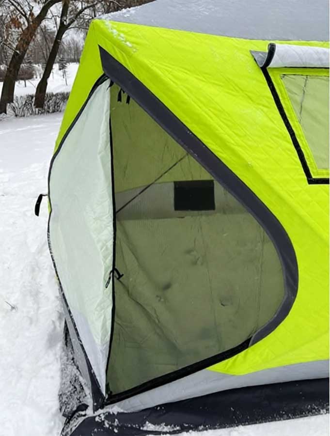 Палатка (баня) 3-х слойная для зимней рыбалки MirCamping КУБ 2,1х2,1х1,7 м 