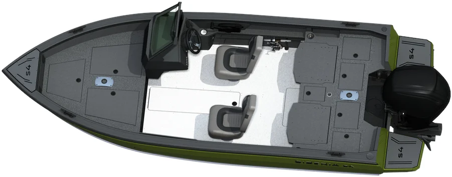 Лодка алюминиевая Siberia S4 2025 одноконсольная