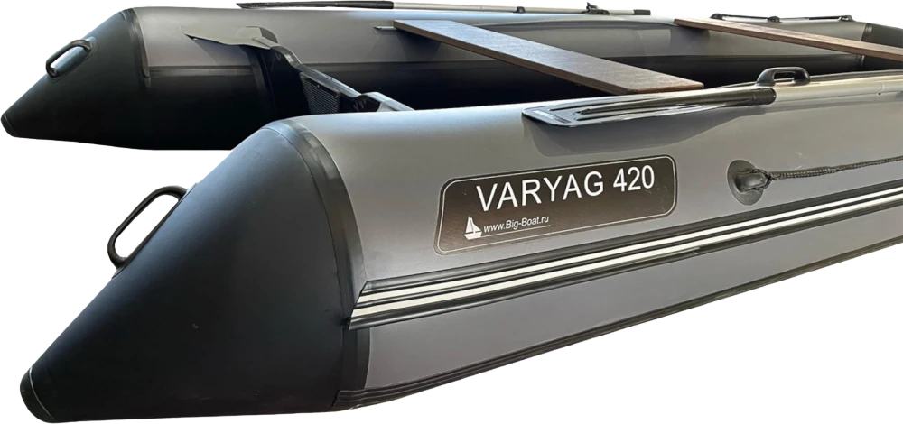 Надувная лодка ПВХ Varyag (Варяг) 420 (баллон 50 см, жесткая слань, киль)