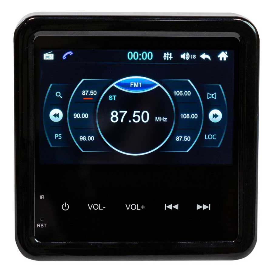 Магнитола Marine Rocket MRH-350, 4 дюйма, Bluetooth, USB, IPX5