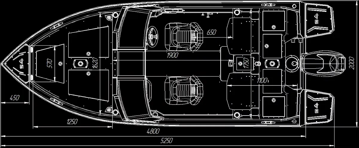 Катер Siberia S4 2025 (модификация 2)