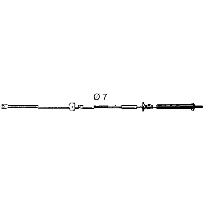 Тросы газа/реверса C14, Ultraflex от 1.83 до 7.92 м. 