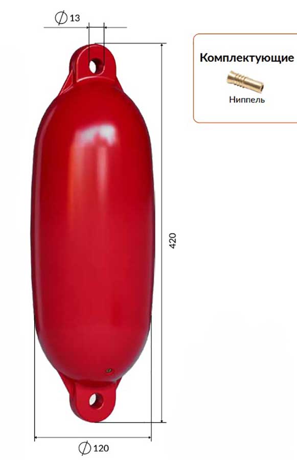 Кранец швартовый BUOY Classic Ø120x420 мм