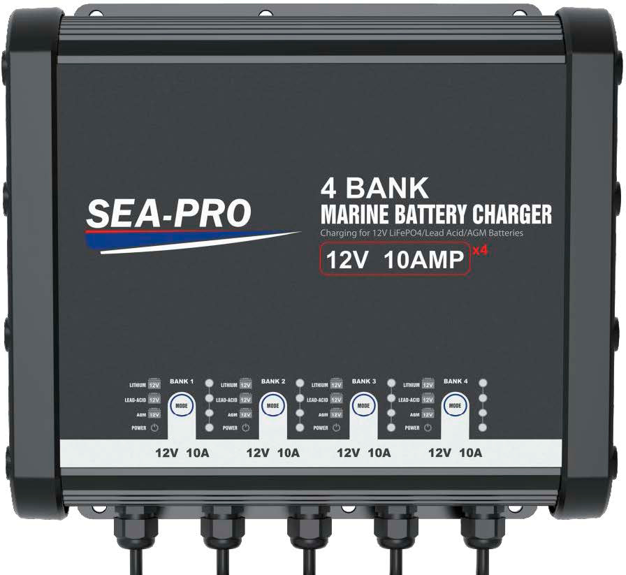 Зарядное устройство SEA-PRO ТЕ4-0333С, 4х12В 10А (для любого типа АКБ)