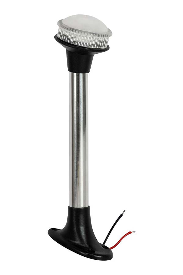 Топовый огонь на стойке 22,86 см., 12 / 24 В, LED