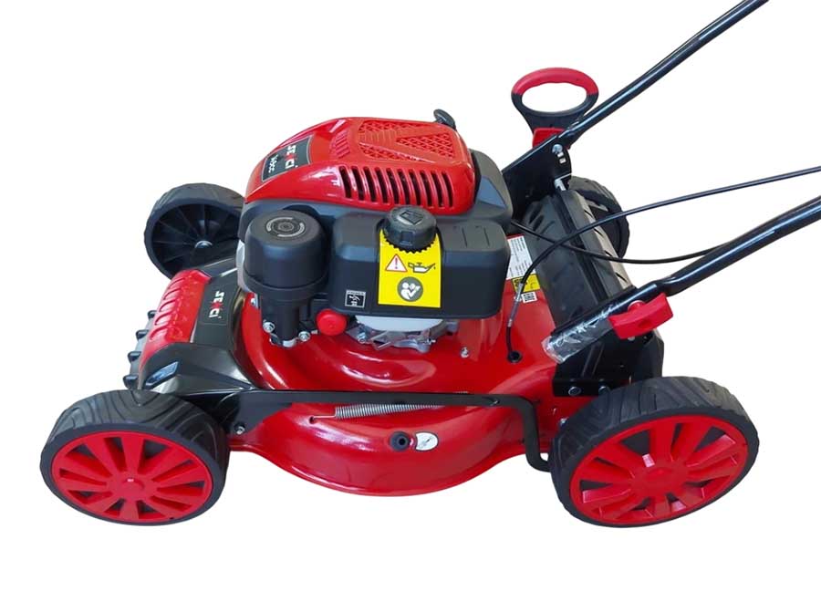 Газонокосилка бензиновая самоходная Senci LMA18S57, 2.3 кВт, ширина скашивания 46 см, травосборник 65 л