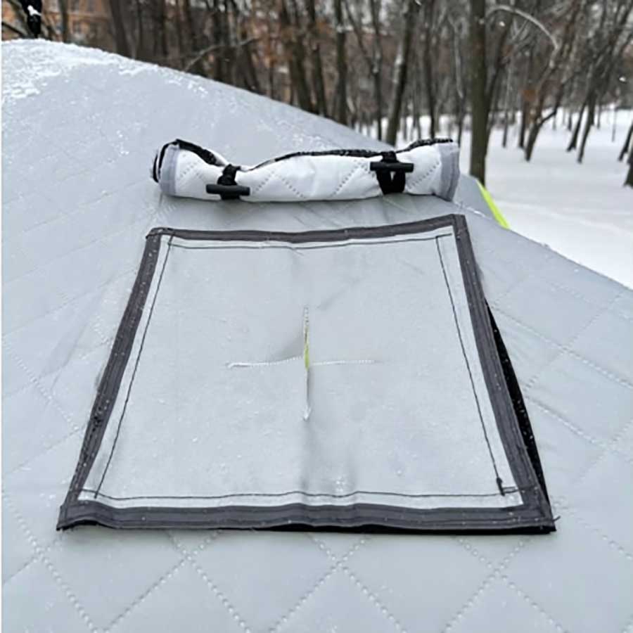 Палатка (баня) 3-х слойная для зимней рыбалки MirCamping КУБ 2,1х2,1х1,7 м 